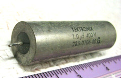 Tektronix 1.0uF 400vdc Vitamin-Q type Paper-In-Oil PIO TONE capacitor 285 Series