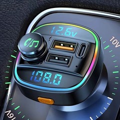 Bluetooth FM Transmitter Car Adapter Hands Free Radio USB Charger AUX Audio