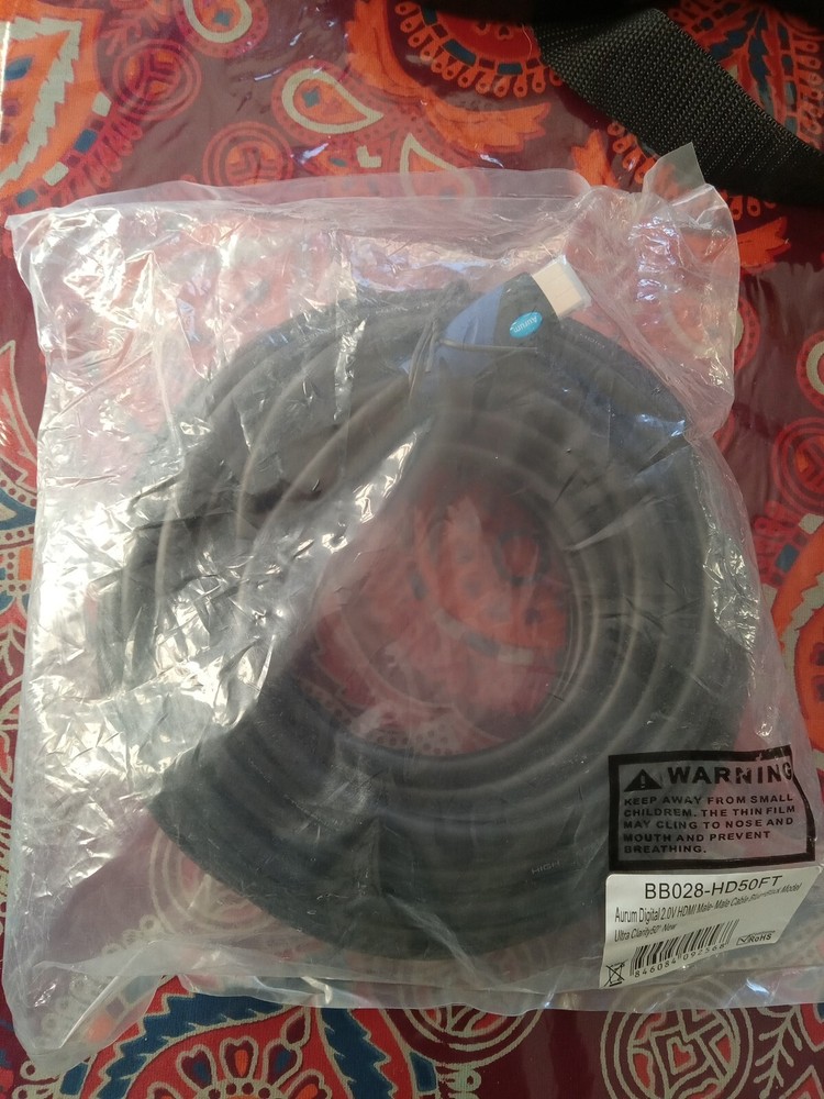 Aurum Ultra Series – High Speed 4K Ready HDMI Cable with Ethernet 50 Foot(A)