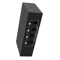 Stereo 3.5mm Aux L/R RCA Audio Switch 4 In 1 Out Analog Audio Switcher Selector