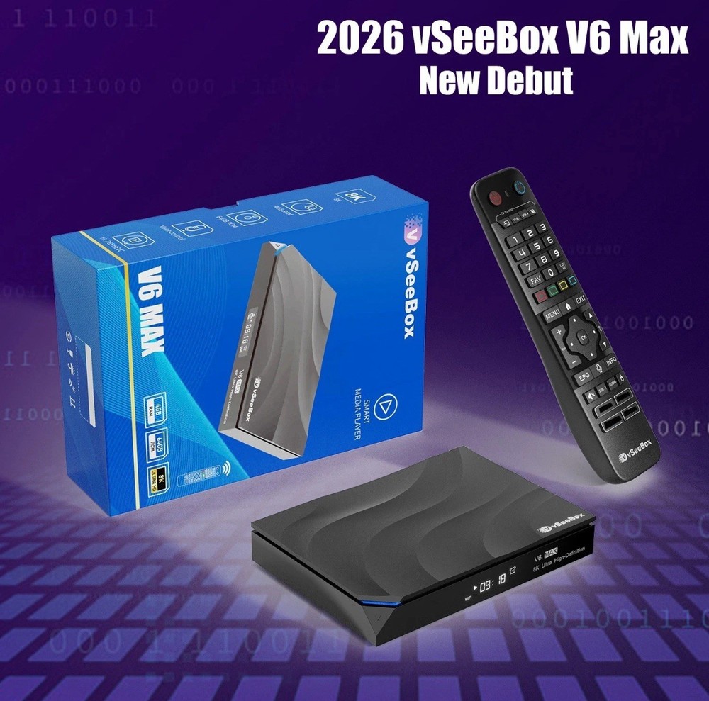 New 2026 VSEEBOX V6 MAX AUTHORIZED DISTRIBUTOR Free Shipping!