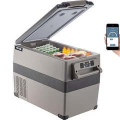 VEVOR 12 Volt Refrigerator, 48 Quart (45L) Fast Cooling Car Fridge, Portable Fre