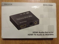 4K HDMI Audio Extractor SPDIF Digital 3.5mm Analog Output Splitter Converter