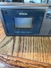 Vintage Epson “Elf” Mini Color Television, LCD Screen, Original Box, great shape