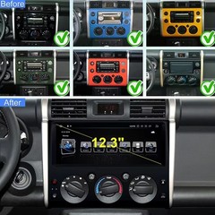 12.3″ Android 15 Carplay Car Stereo Radio GPS Navi For Toyota FJ CRUISER 4+64GB