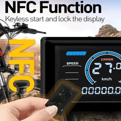 Ebike 24V-48V 17A 26A 30A Sine Wave Controller+S966 Display for 250W-1000W Motor