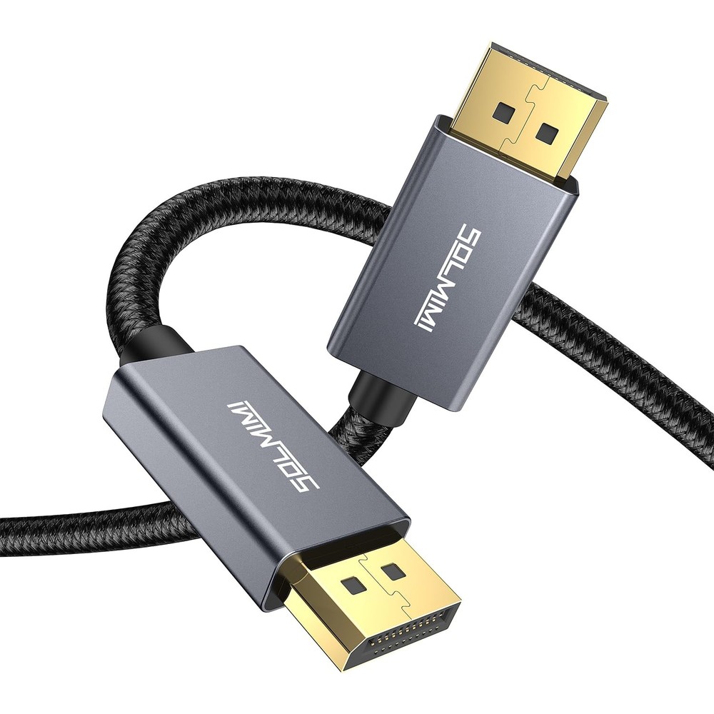 2.62ft 8K DisplayPort 1.4 Cable 8K@60Hz 4K@144Hz 2K@240Hz 32.4Gbps Braided DP