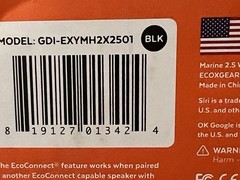Yamaha ECOXGEAR MARINE 2.5 Waverunner Bluetooth ONE Speaker TESTED WORKS *READ