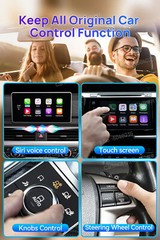 8 128G Android Auto Carplay LED Ai Box Multimedia Players Wireless Android 13