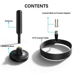 5600Miles Digital TV Antenna Indoor HDTV Amplified Signal Booster 4K HD 1080P