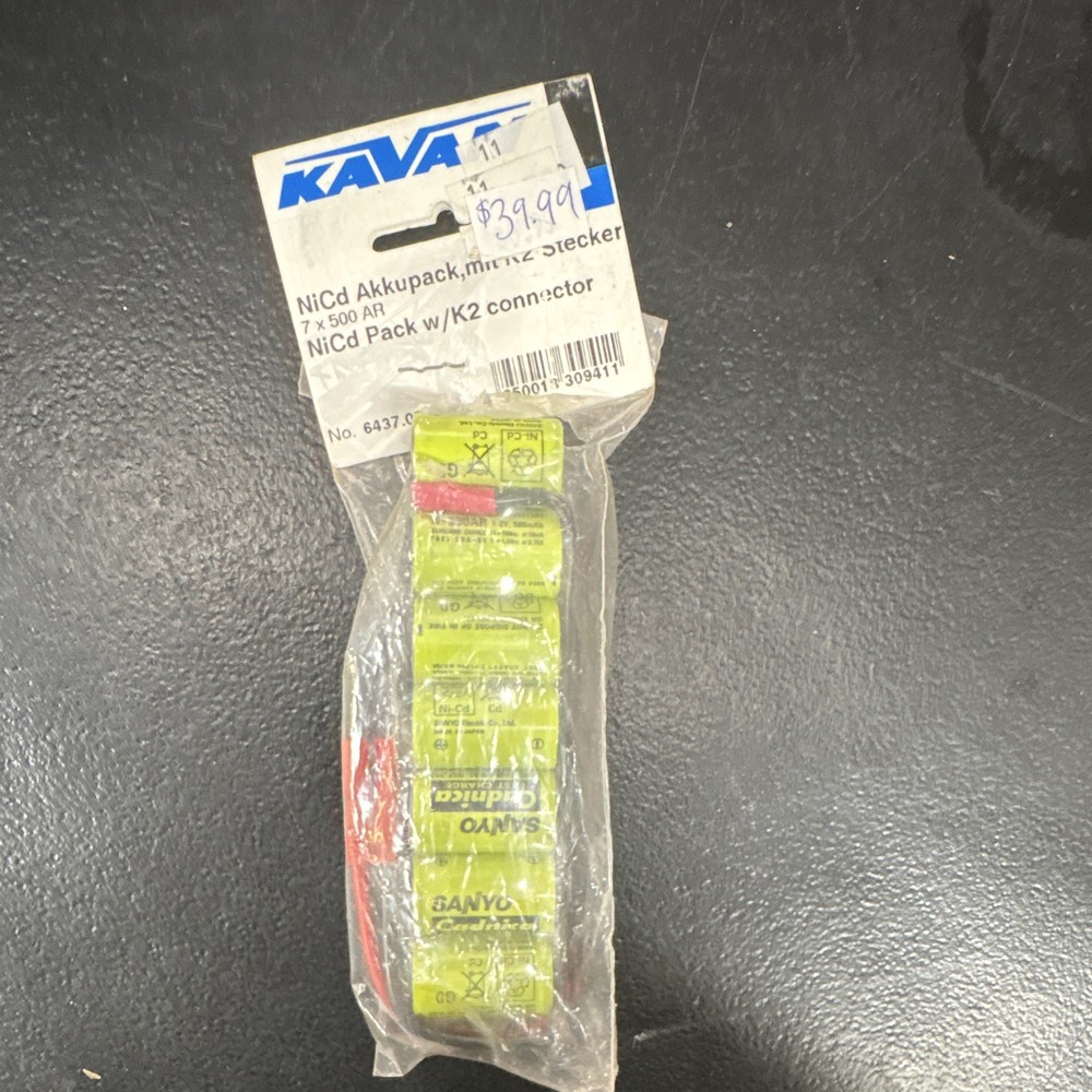 KAVAN NiCd 8.4V 0.5Ah Battery Pack 7x500AR Fast Charge w/ K2 Connector