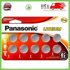 LOT 10 – 100 Panasonic LITHIUM BATTERY 3V CR2032 2032 BR2032 DL2032 Button Cell