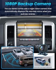 8Core Car Radio for Dodge RAM 1500 2500 3500 10 Inches 8 Core 4GB RAM+64GB ROM
