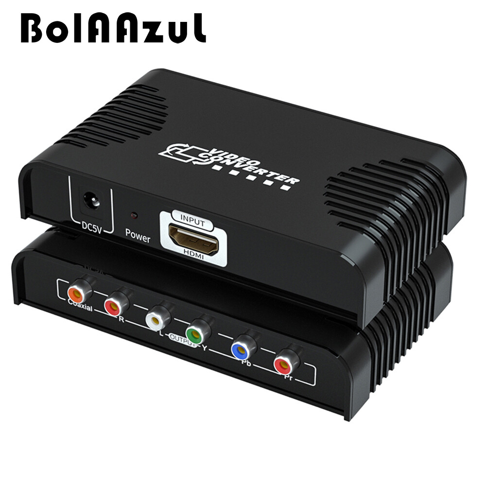 1080P HDMI to Component Converter HDMI to Ypbpr RGB Adapter with Digital Coaxial