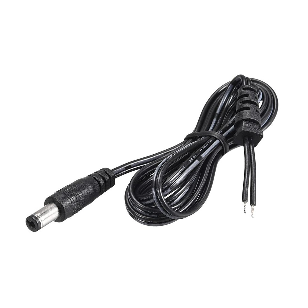 uxcell 2pcs 1.2M/4FT 4.0mm x 1.7mm 2A Male Plug DC Power Adapter black
