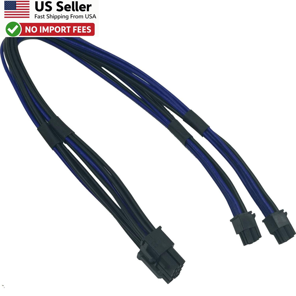 COMeap Dual Mini 6 Pin to 8 Pin PCIe Power Cable Mac Pro FROM USA