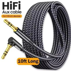 3.5Mm Jack Audio Cable 90 Degree Elbow Male to Male Speaker Aux Wire for MP3/4