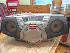 Sony CFD-G30 Stereo Boombox CD Cassette AM/FM Radio Tested! Works! Awesome Unit!