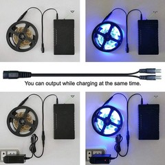 TalentCell Rechargeable 12V 6000mAh/5V 12000mAh DC Output Lithium ion Battery…