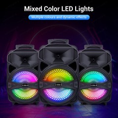 8” 1000W Portable FM Bluetooth Speaker Subwoofer Heavy Bass Sound System Party