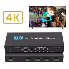Multi-Viewer 4K HDMI 4×1 1080P Seamless Quad Screen Real Time Remote Splitter US