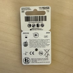 Power One Hearing Aid / Cochlear Implant Batteries Size: 675P (120 Pcs)