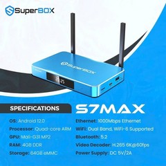 🔥 NEW SUPERBOX S7 MAX + 7 Color QWERTY Keyboard – 6K Android HDTV Box. 🔥