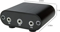 M1 2 in 1 Out 3.5Mm Stereo Audio Switch Aux Switcher Speaker Selector Splitter B