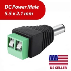 20 Pairs Male Female DC Power Connector Jack Plug 5.5×2.1mm for LED Strip Lights