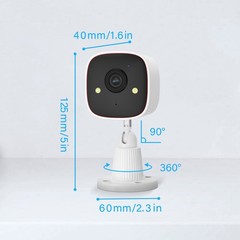 4-Pack Wireless 2.4G WiFi Security Camera System Smart Outdoor Night Vision 3MP