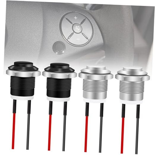4PCS 12mm Momentary Push Button Switch IP65 Waterproof Push Button Switch with
