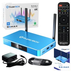 SuperBox S6 Max TV Streaming Box U-HD all featured content No annual fee-free