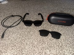 VITURE One LITE XR Smart Glasses Black USB-C w/ Case Cable & Lens Cover