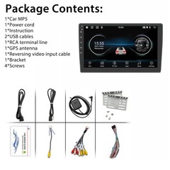 Car Stereo Radio Auto Carplay Android 16 10.1″ Double 2Din Touch Screen GPS WIFI