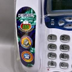Curtis Corded Telephone White Wall Mountable Caller ID Speaker Talking Caller ID