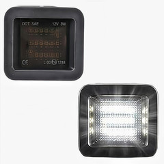 2015-2025 F150 Raptor LED License Plate Light Assembly Smoked Lens–Compatible
