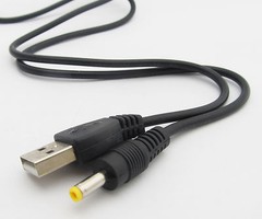 4pcs 0.8m USB Male to 4.0 x 1.7mm 4.0×1.7 Male Power Charge Cable for Sony PSP
