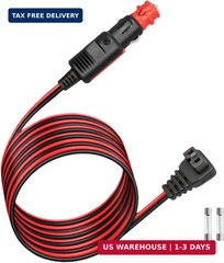 12V/24V Car Refrigerator Power Cord – 10FT Fridge Freezer Cable for Alpicool, CO