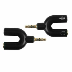 (2-Pack) 3.5mm Stereo Audio Male to 2 Female Headphone Splitter Cable Adapter