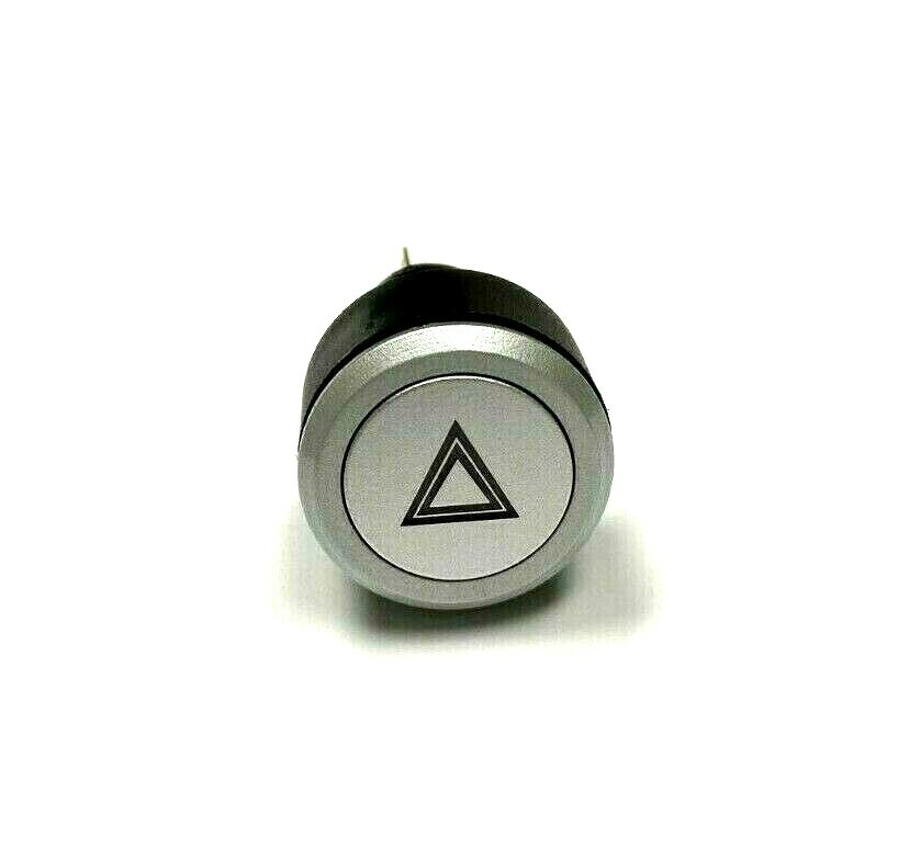 12V 22mm RED LED Marine Car Stainless Steel Hazard Lights Push Button Switch USA