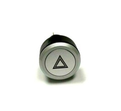 12V 22mm RED LED Marine Car Stainless Steel Hazard Lights Push Button Switch USA