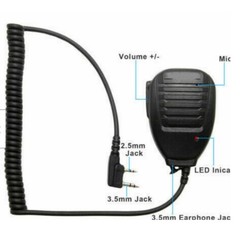 1Pcs Shoulder Speaker Microphone For Baofeng UV-5R BF-888S Radios Walkie Talkie