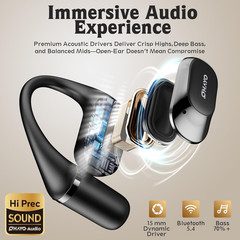 Open Ear Headphones,Over Ear Earbuds with Ergonomic Earhook,Bluetooth Headphones