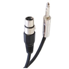 50ft XLR Male Cable Quarter Inch Stereo to 3-Pin Female Cables Audio Mixer Cable