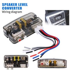 Speaker Level Converter Adapter Car Stereo Speaker Output To RCA Output