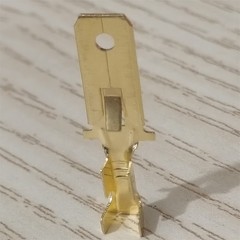 30-500pcs Non-insulated Brass Male 6.3mm Spade Terminals Crimp Wire Connectors