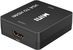 VGA to HDMI Active Adapter Converter w/Audio PC VGA Source Output to TV/Monitor