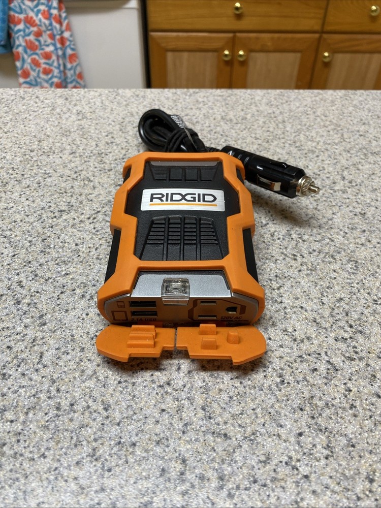 RIDGID RD97100 100W Power Inverter 12V DC to 120V AC Car Adapter with Dual…