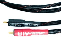 FLAGSHIP Better Cables Silver Serpent RCA AIR Audio Interconnect- Stereo PAIR