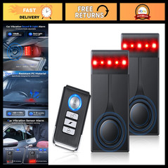 108dB Car Anti-Theft Alarm System, Vibration Sensor, Wireless Remote, Magnetic I